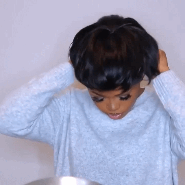 -Short Wig 4Inch Bob Straight Hair