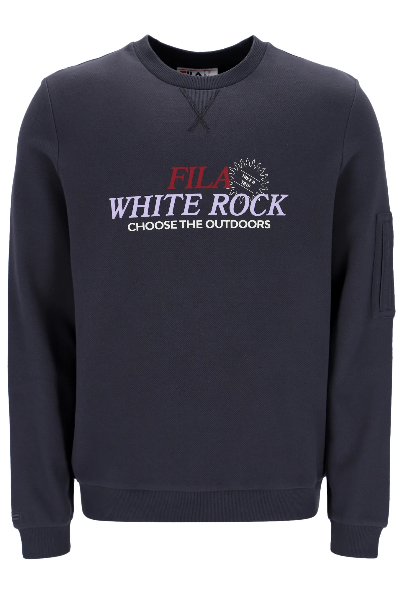 Fila John Sleeve Pocket Crew Sweatshirt