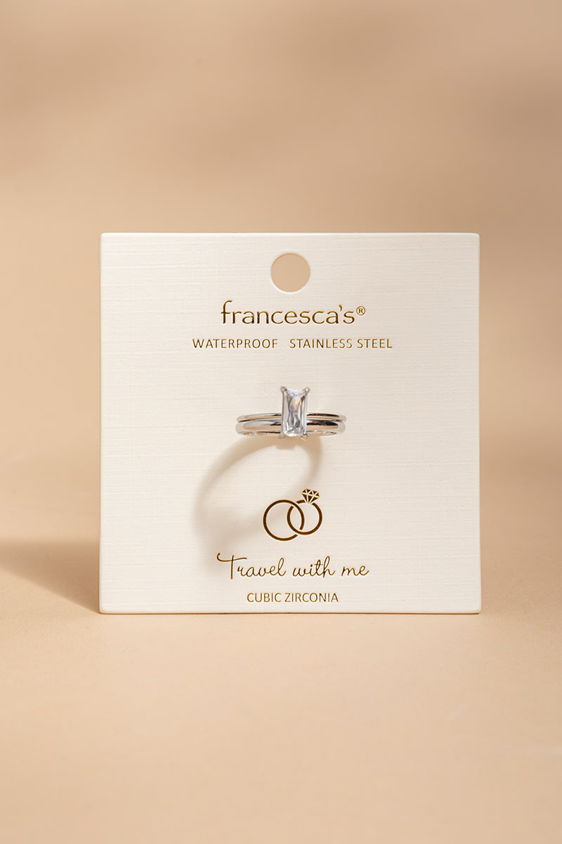 Travel With Me Silver Ring Set