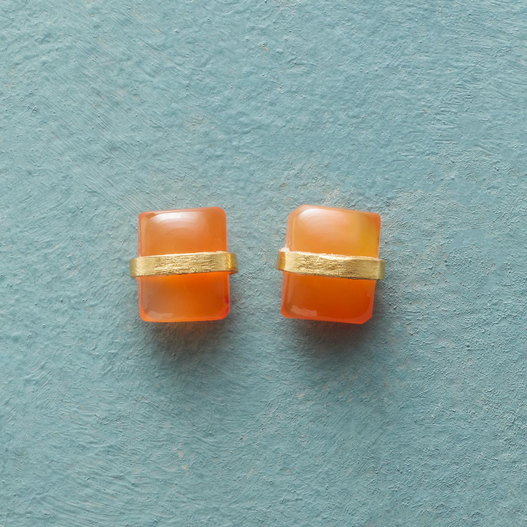Banded Carnelian Earrings