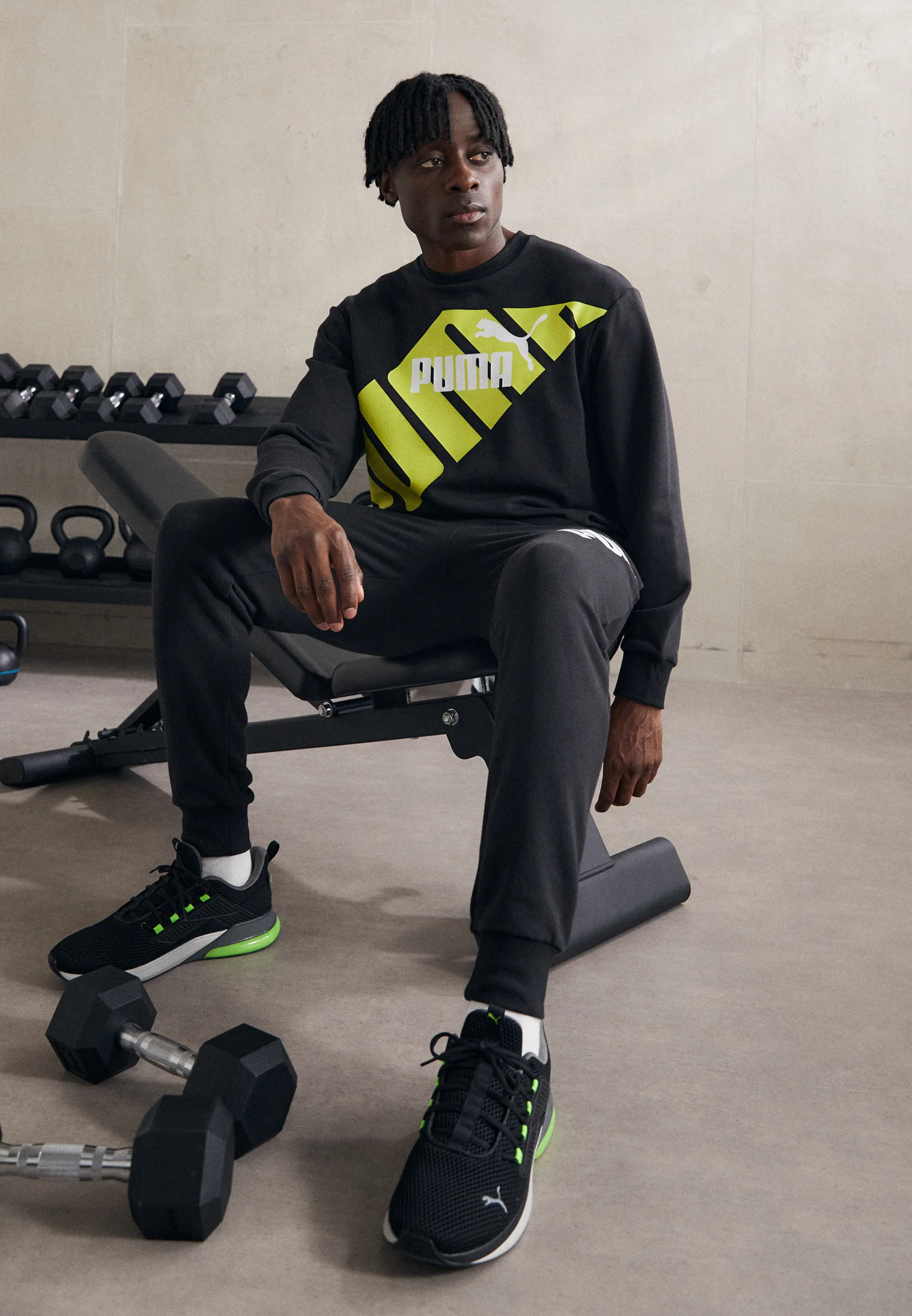 POWER GRAPHIC CREW- Felpa