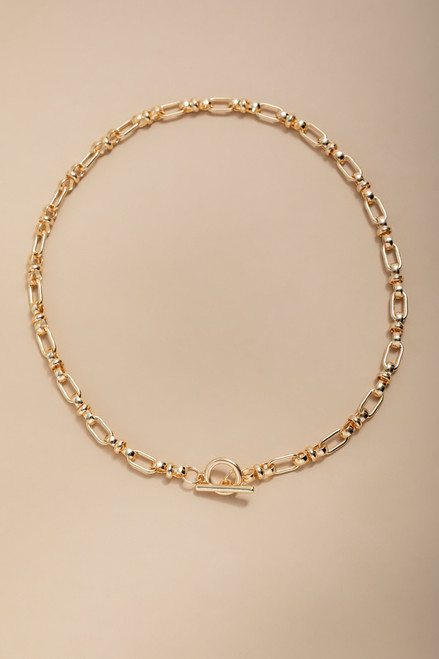 Velma Toggle Knot Chain Link Necklace