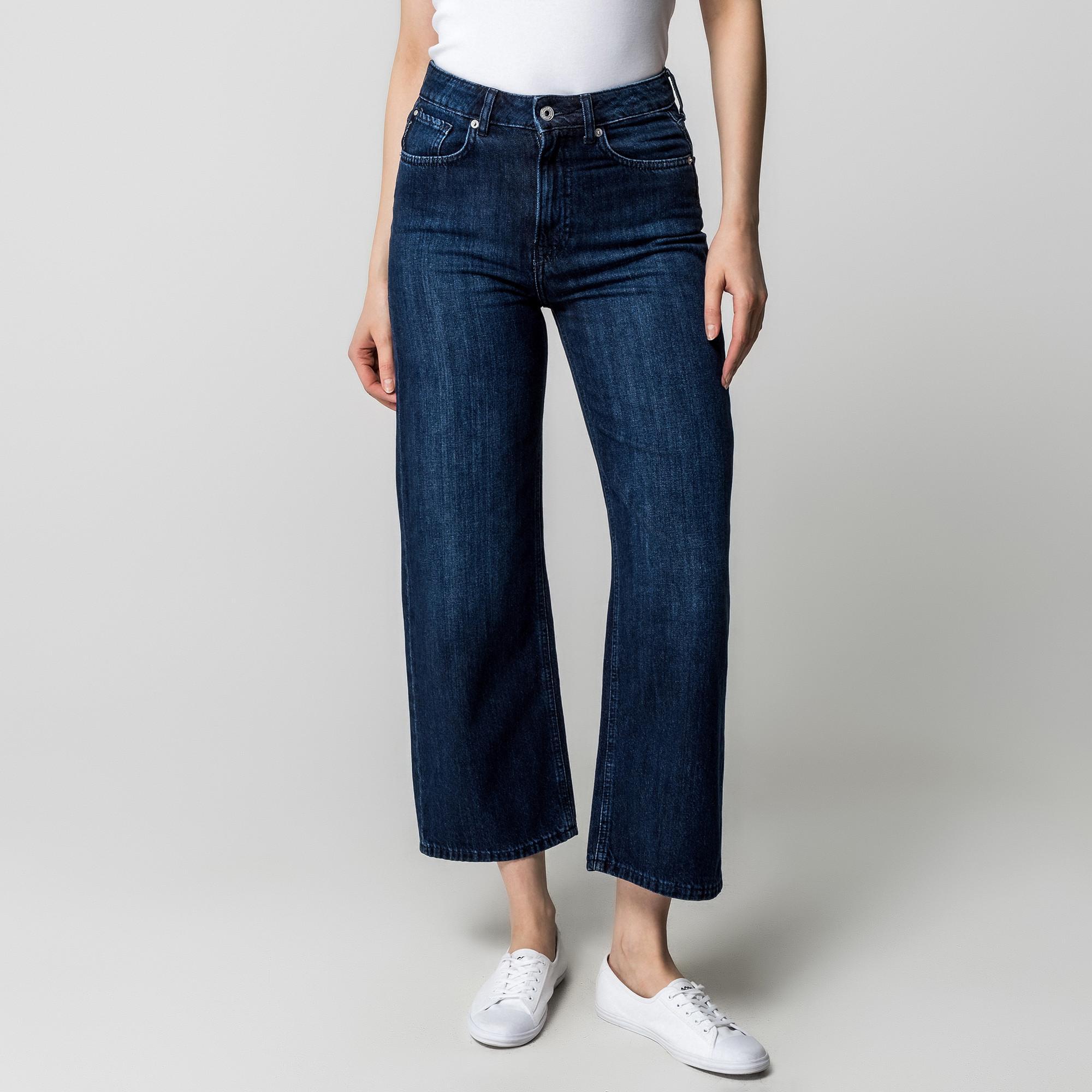 Pepe Jeans London Lexa Straight Fit High Waist Wide Leg Jeans
