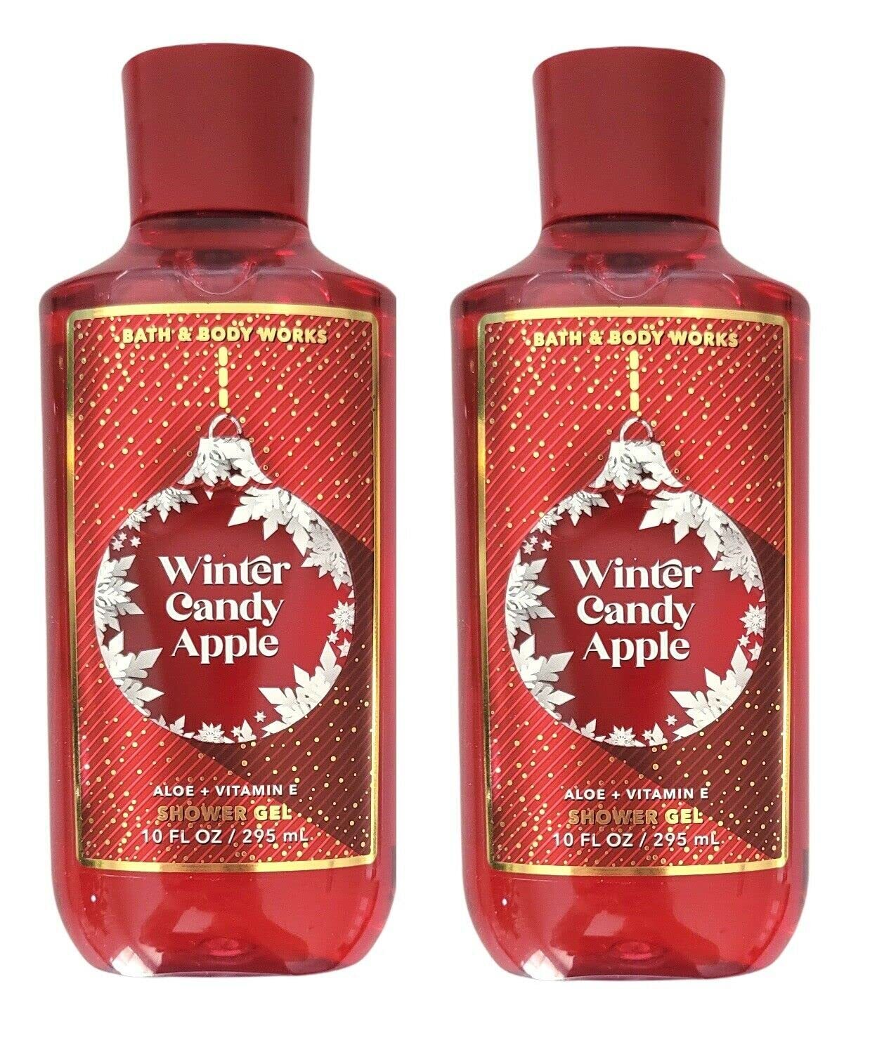 Bath & Body Works Winter Candy Apple Shower Gel Gift Sets 10 Oz 2 Pack (Winter Candy Apple)