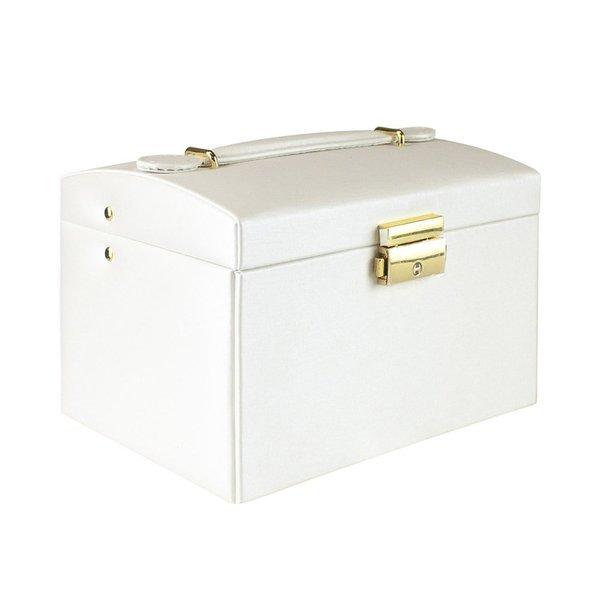 eStore Schmuckschatulle, Kunstleder - Weiß