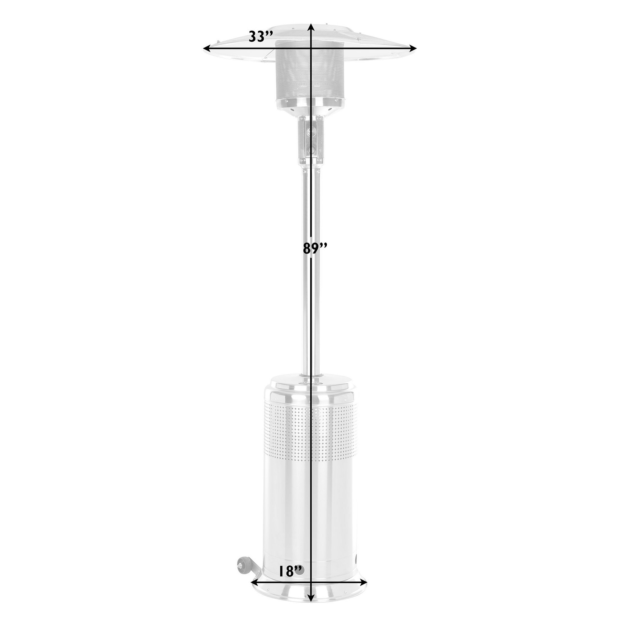 Stainless Steel Pro Series Patio Heater (33
