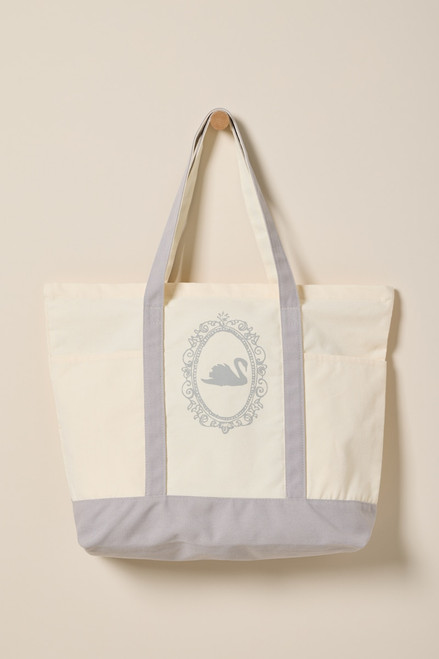Swan Rococo Canvas Tote Bag
