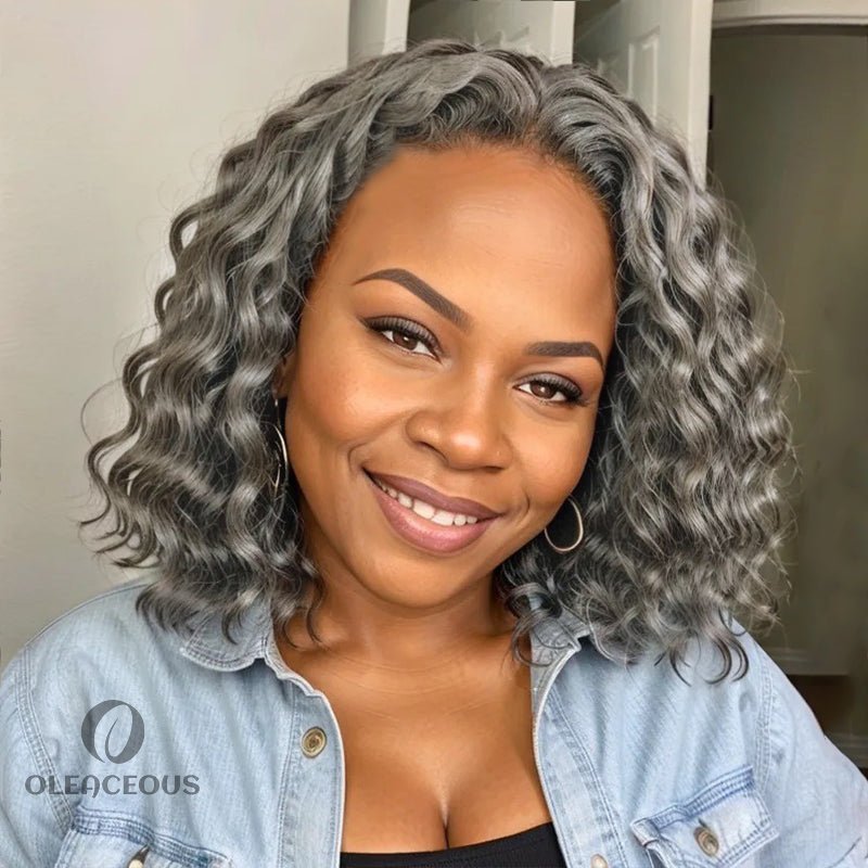 Trendy Style & Color | Salt & Pepper Loose wave 5x5 HD Lace Closure