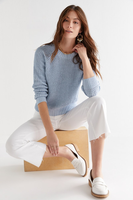 Alexis Chenille Waffle Pullover