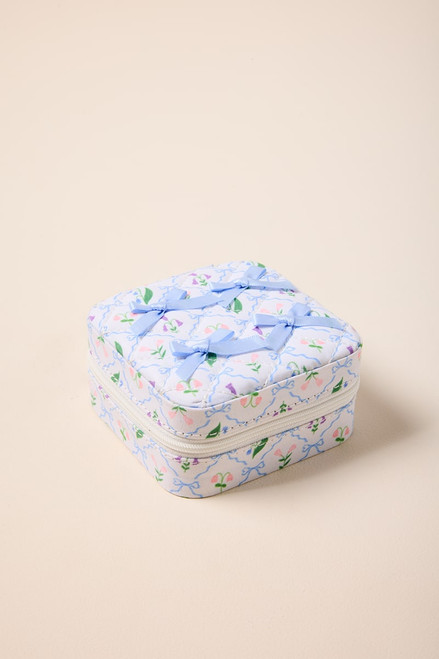 Lea Floral Quilt Jewelry Box