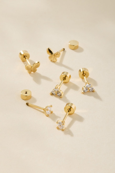 Dana Butterfly Stud Earring Set