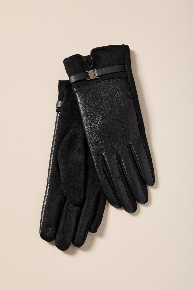 Lana Faux Leather Gloves