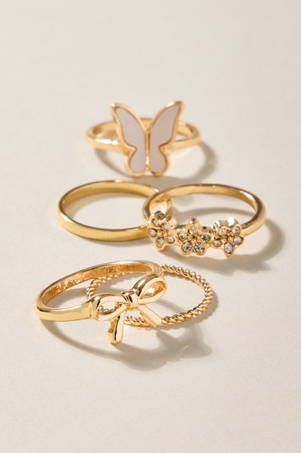 Anne Butterfly Ring Set
