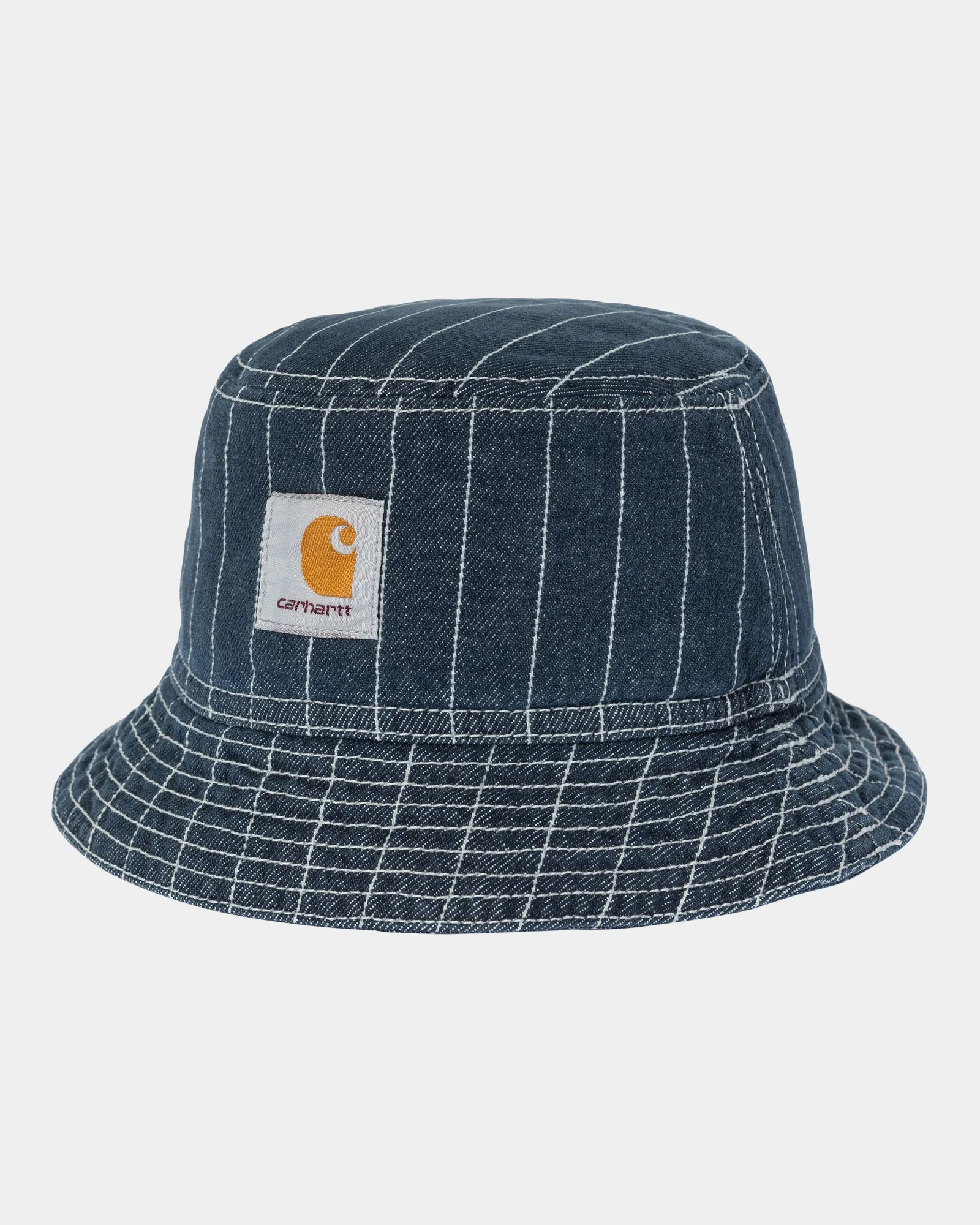 Final inventoryOrlean Stripe Bucket Hat | Blue / White (stone washed)