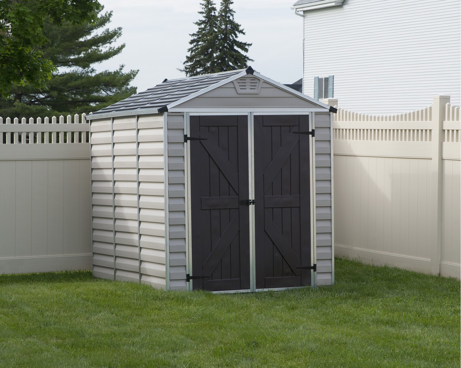 SkyLight 6 ft. W x 8 ft. D Plastic Storage Shed