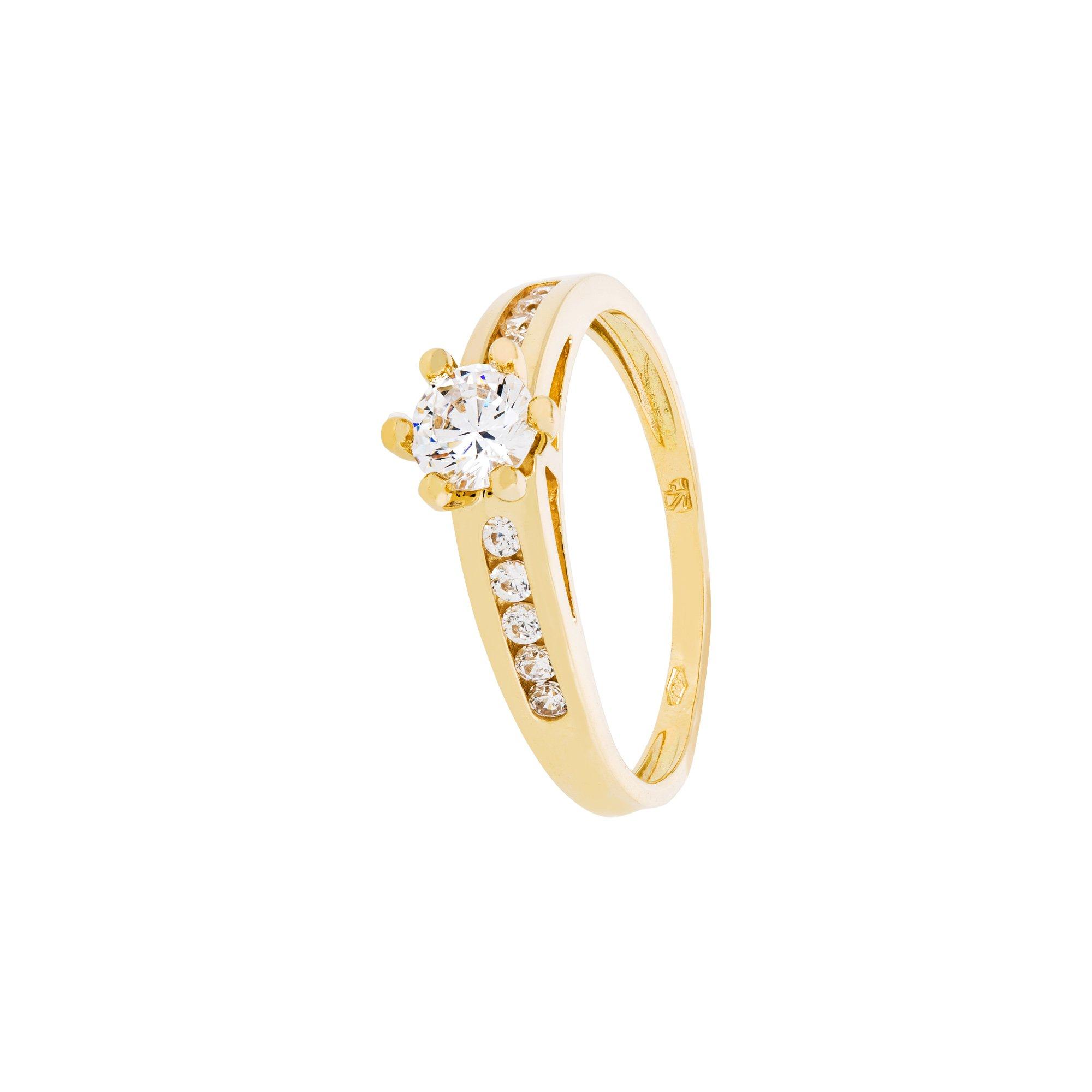 L' Atelier Gold 18 Karat by Manor Ring mit Zirkonia