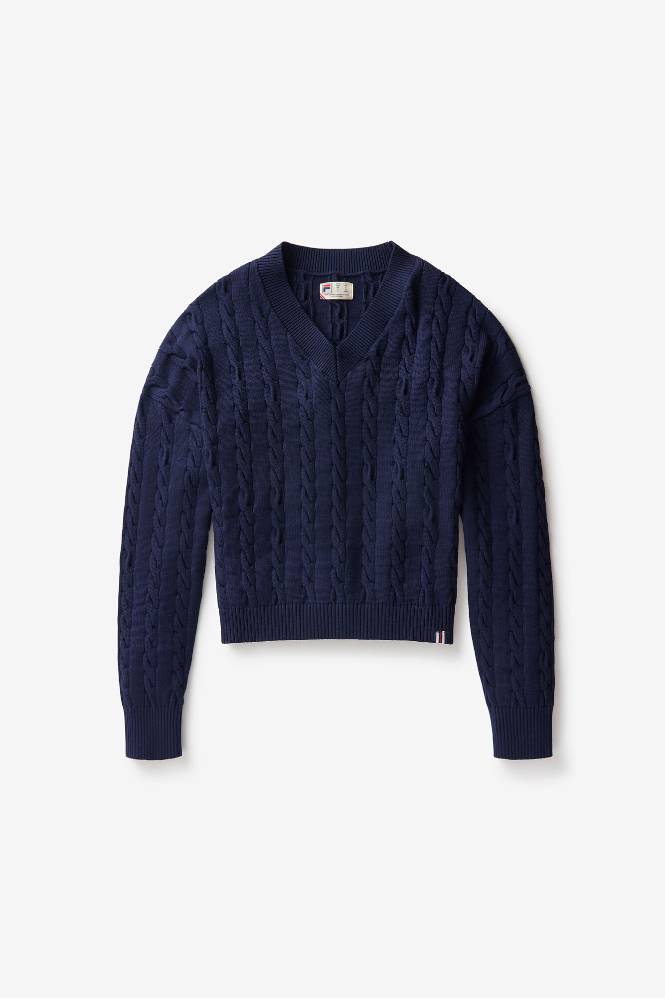 Fila Baseline Chunky V-Neck Sweater
