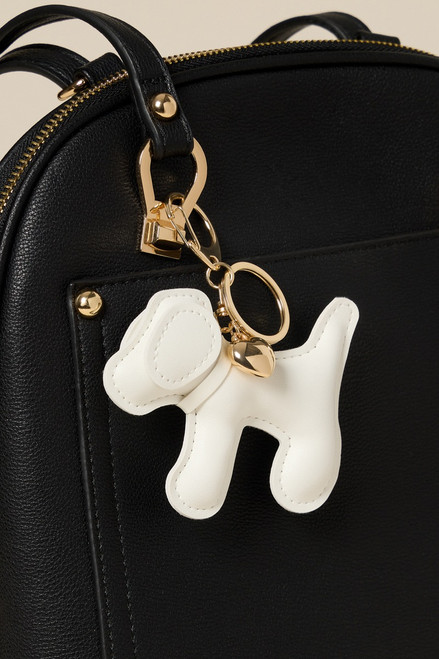 Carla Faux Leather Dog Bag Charm