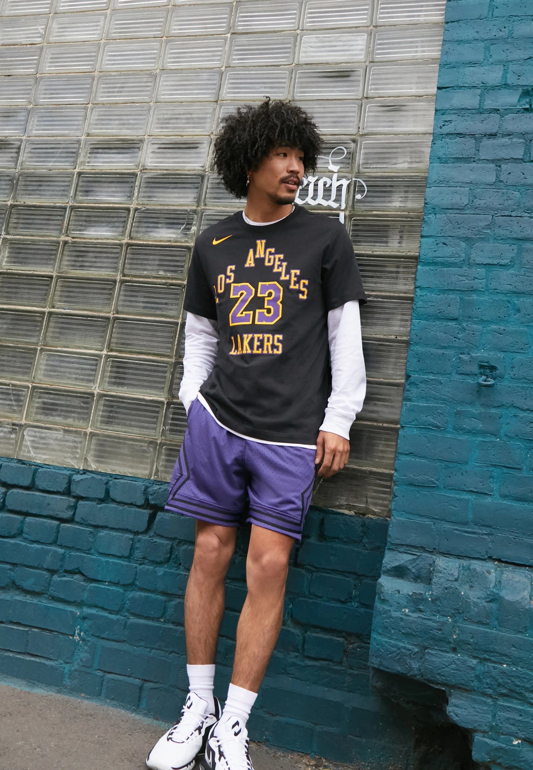 Performance NBA LOS ANGELES LAKERS LEBRON JAMES CITY EDITION TEE - Squadra