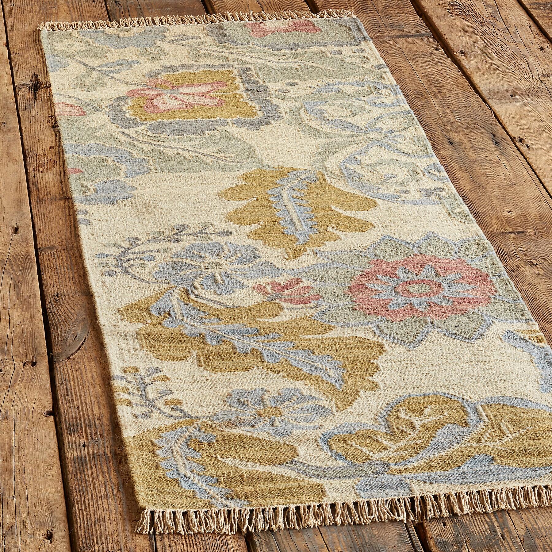 Passion Flower Kilim Rug