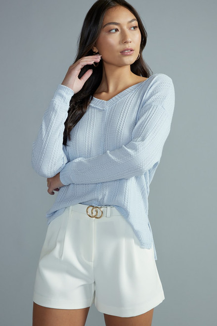 Tamar Waffle Knit Tee