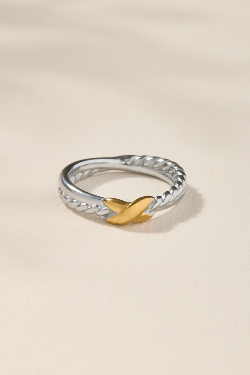 Vivian Stainless Steel Rope Knot Ring