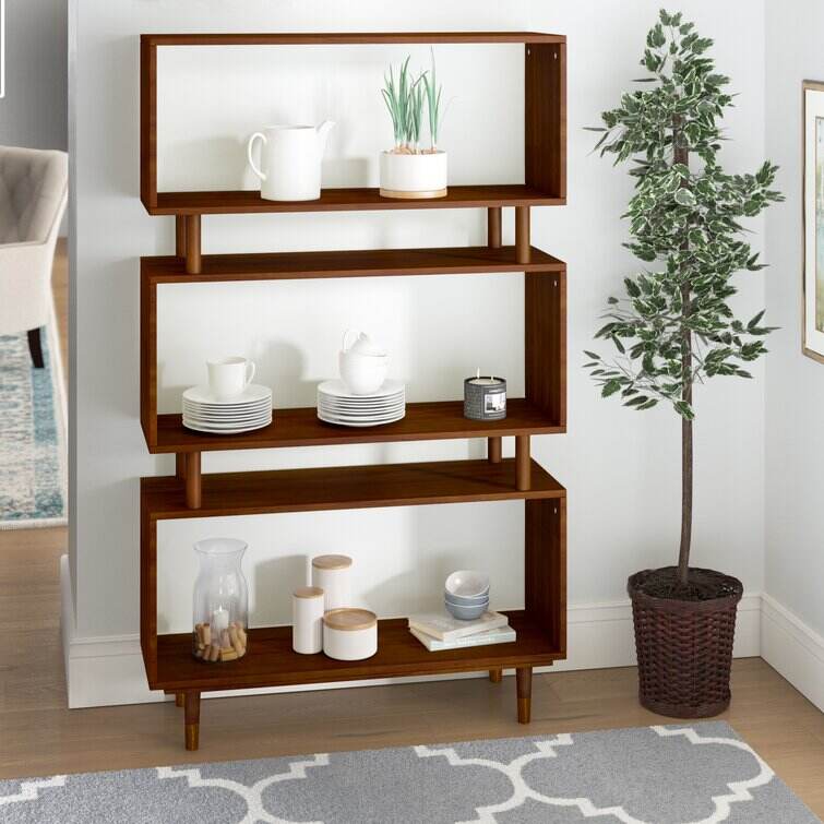 Camylle 59.5'' H x 34.6'' W Standard Bookcase