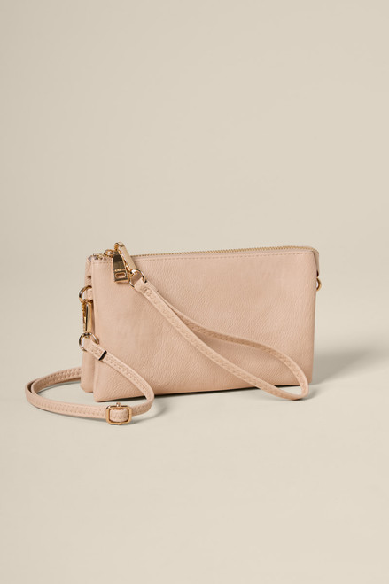 Mona Vegan Leather Blush Wallet On A String