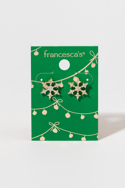 Up to Snow Good Pav&eacute; Snowflake Studs