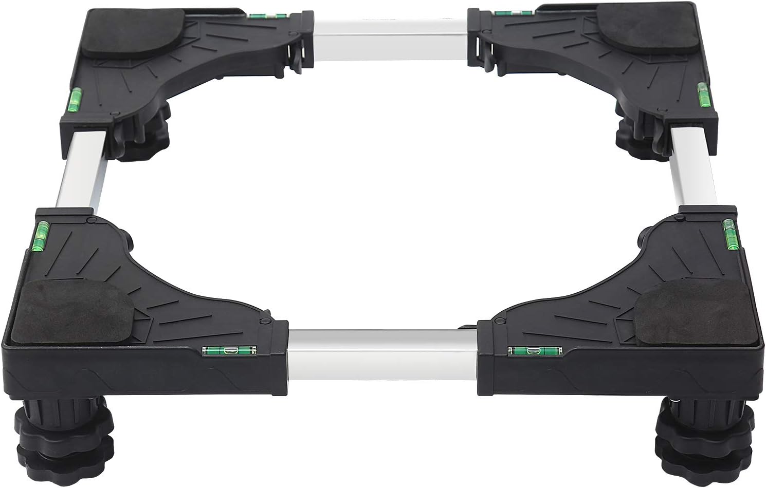 I'SMARTMOON Mini-Fridge-Stand 4 Strong Feet,Adjustable Dolly Washing Machine Stand Base,for Furniture Portable Refrigerator Dryer Stand Black...