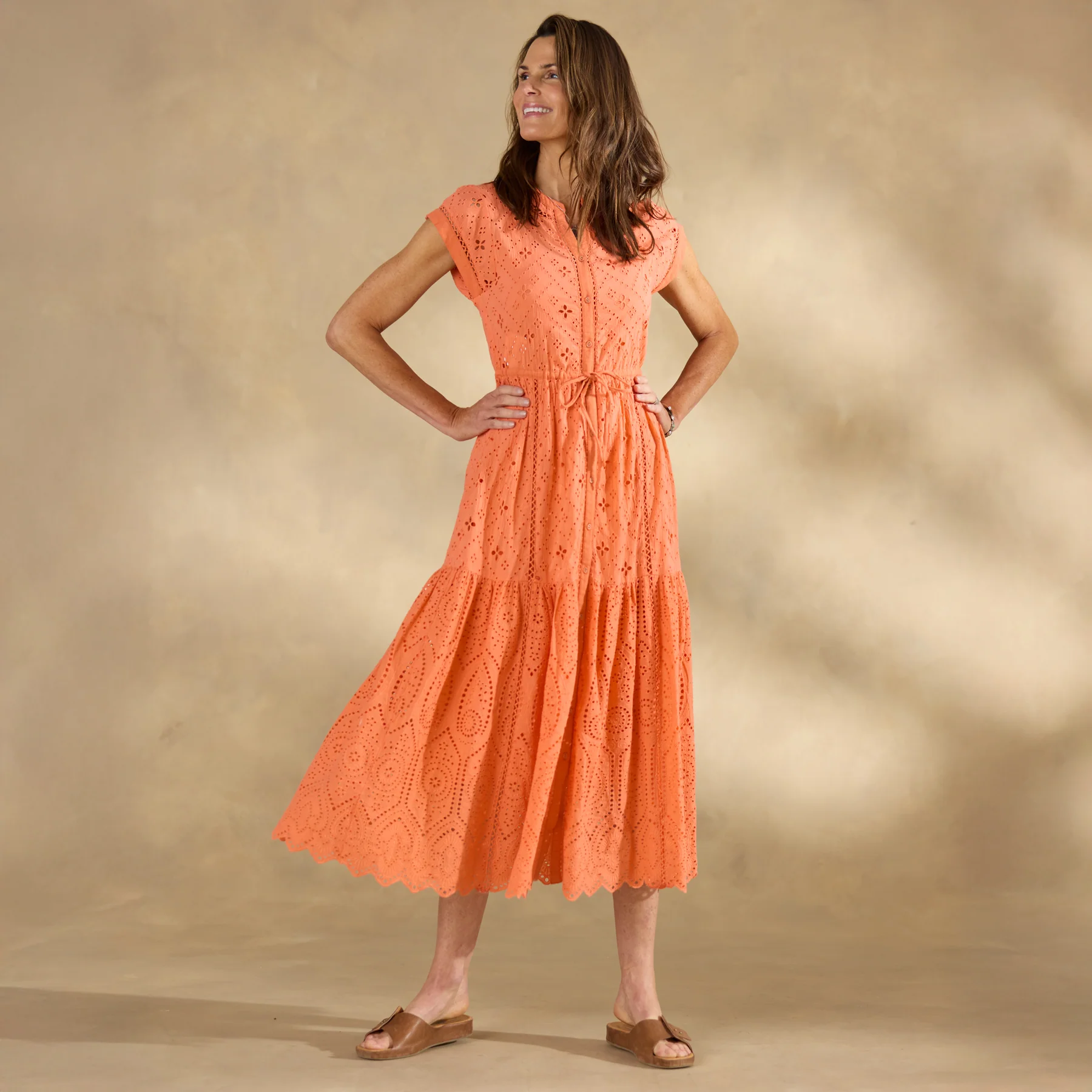 Astoria Eyelet Dress, Petite