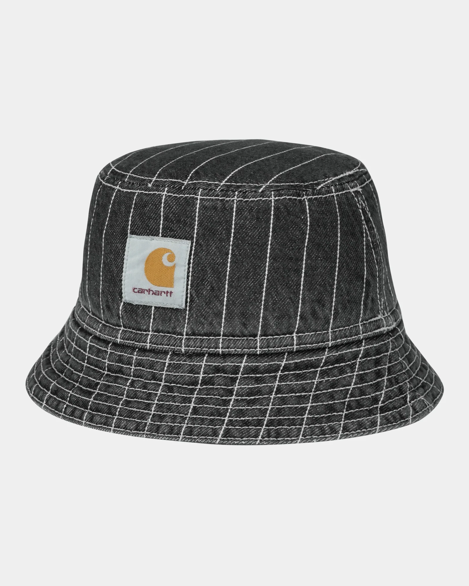 Final inventoryOrlean Stripe Bucket Hat |  Black / White (stone washed)