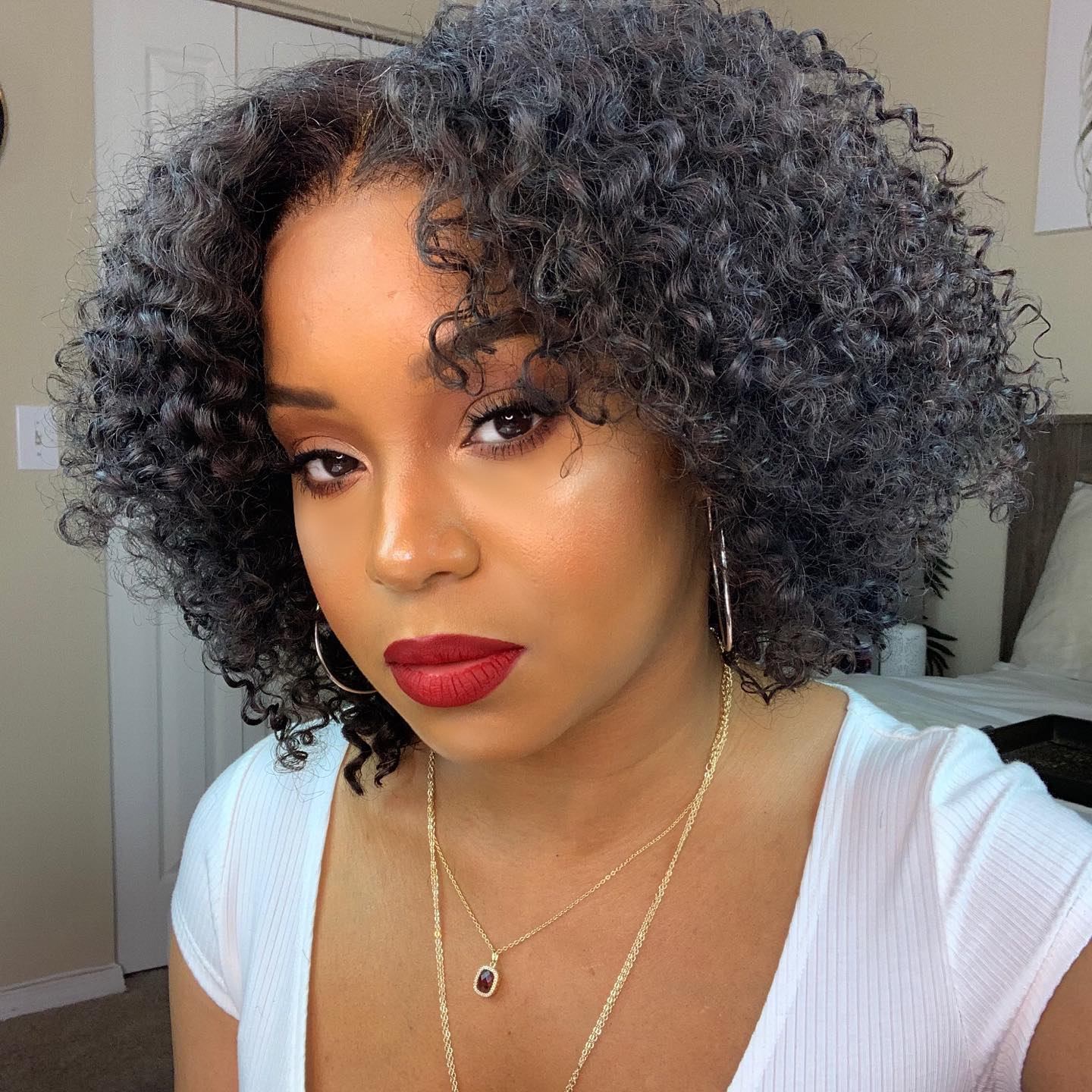 🔥Short Kinky Curly Bob Wigs with Bouncy Curls Hair