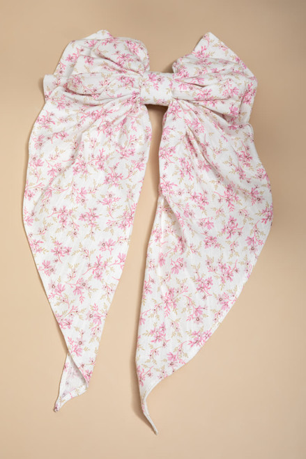 Dora Floral Bow Hair Barrette