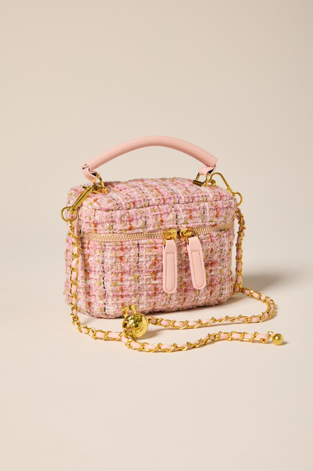 Candice Tweed Mini Vanity Bag