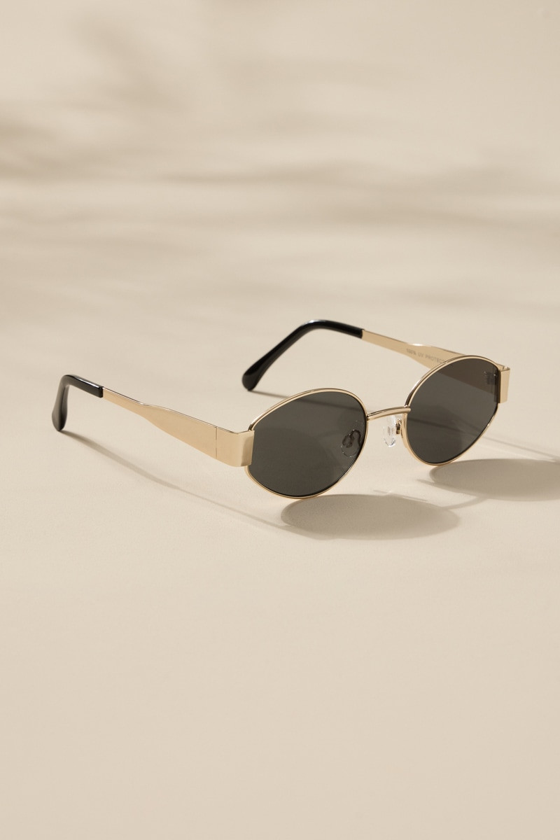 Isabella Oval Metal Sunglasses