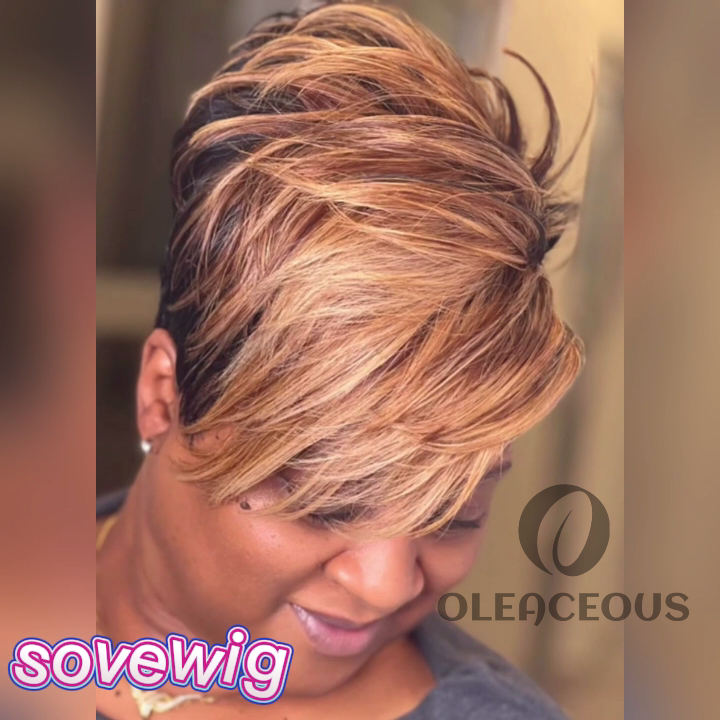 2026 Hot Sale Glueless Natural Short Hair Pixie Cut Wig
