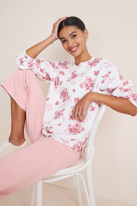 Lisa Long Sleeve Floral Sweatshirt