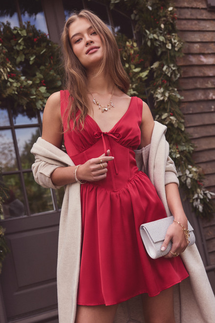 Helena Satin Corset Mini Dress