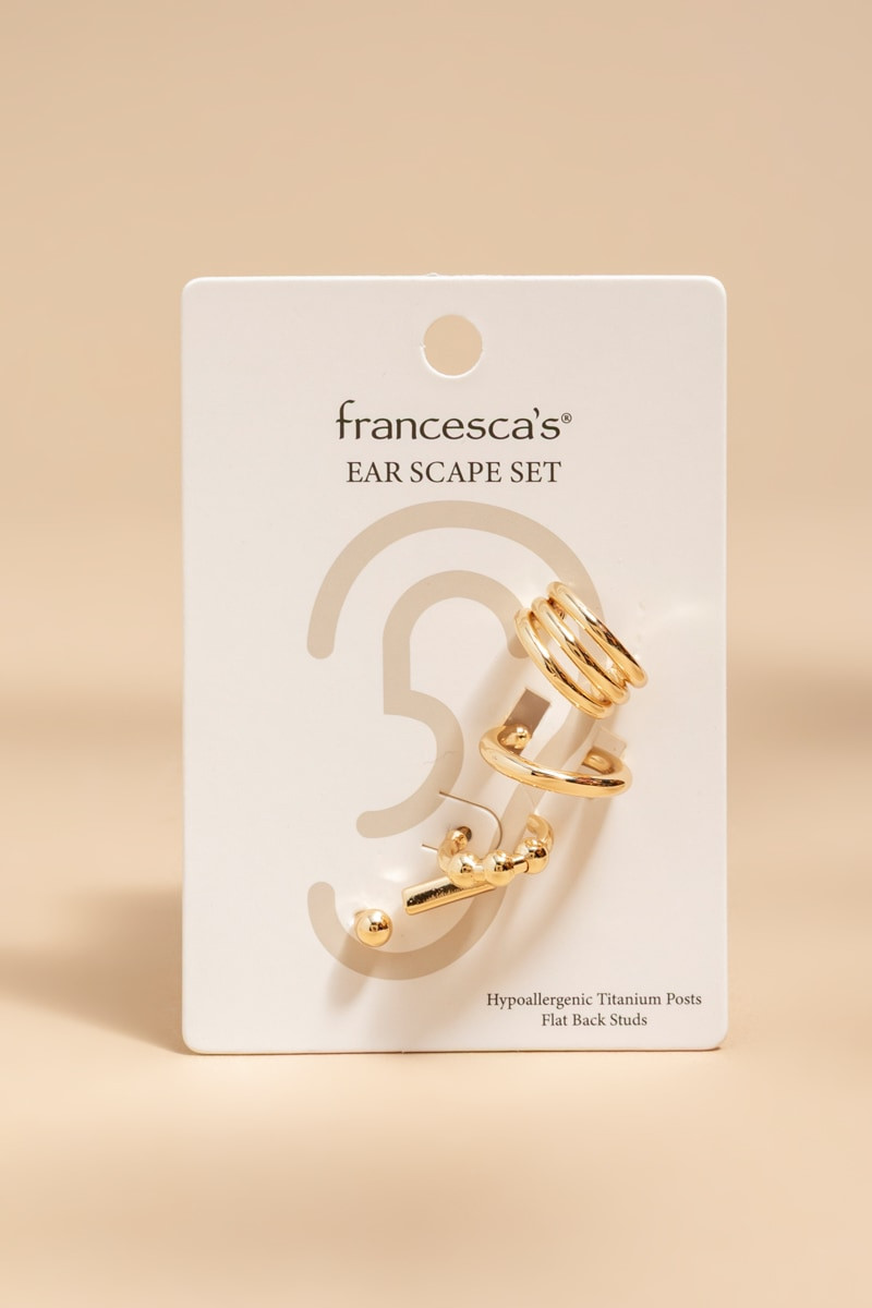 Patti Gold Chunky Ear Scape Set