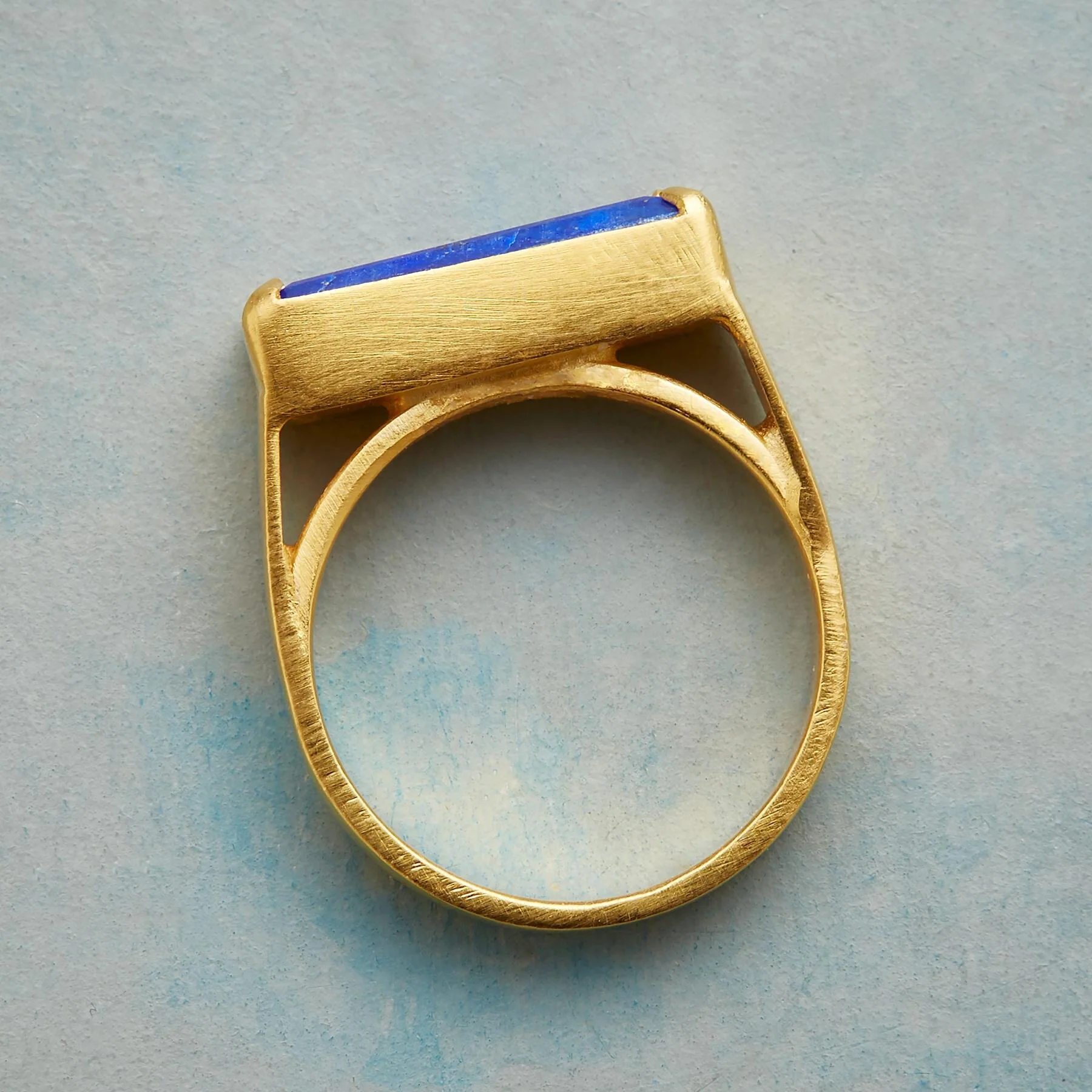 Lapis Latitude Ring