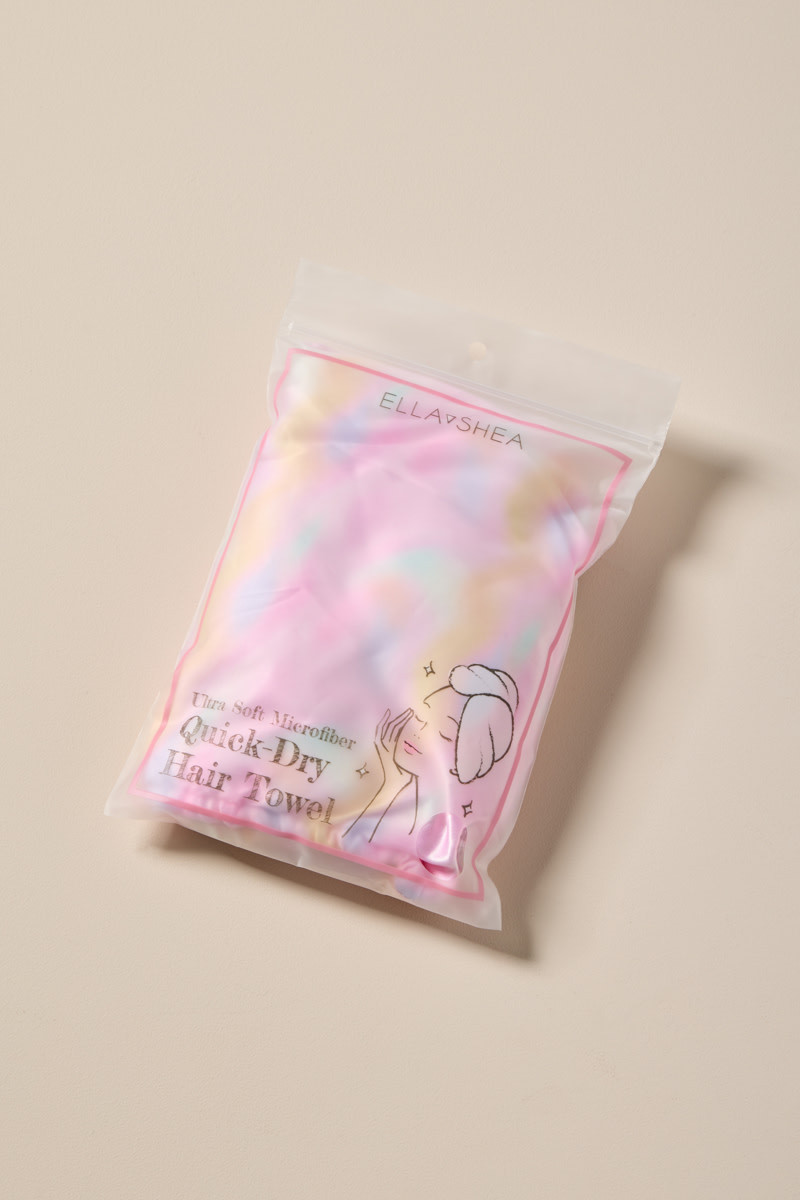 Tie Dye Quick Dry Satin Hair Towel