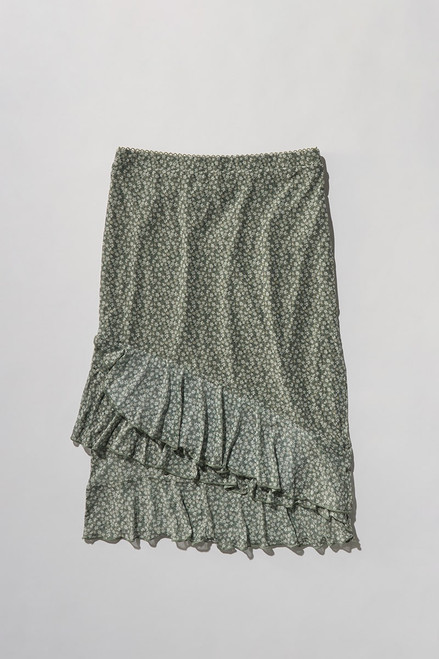 Hello Franki Floral Ruffle Midi Skirt for Girls