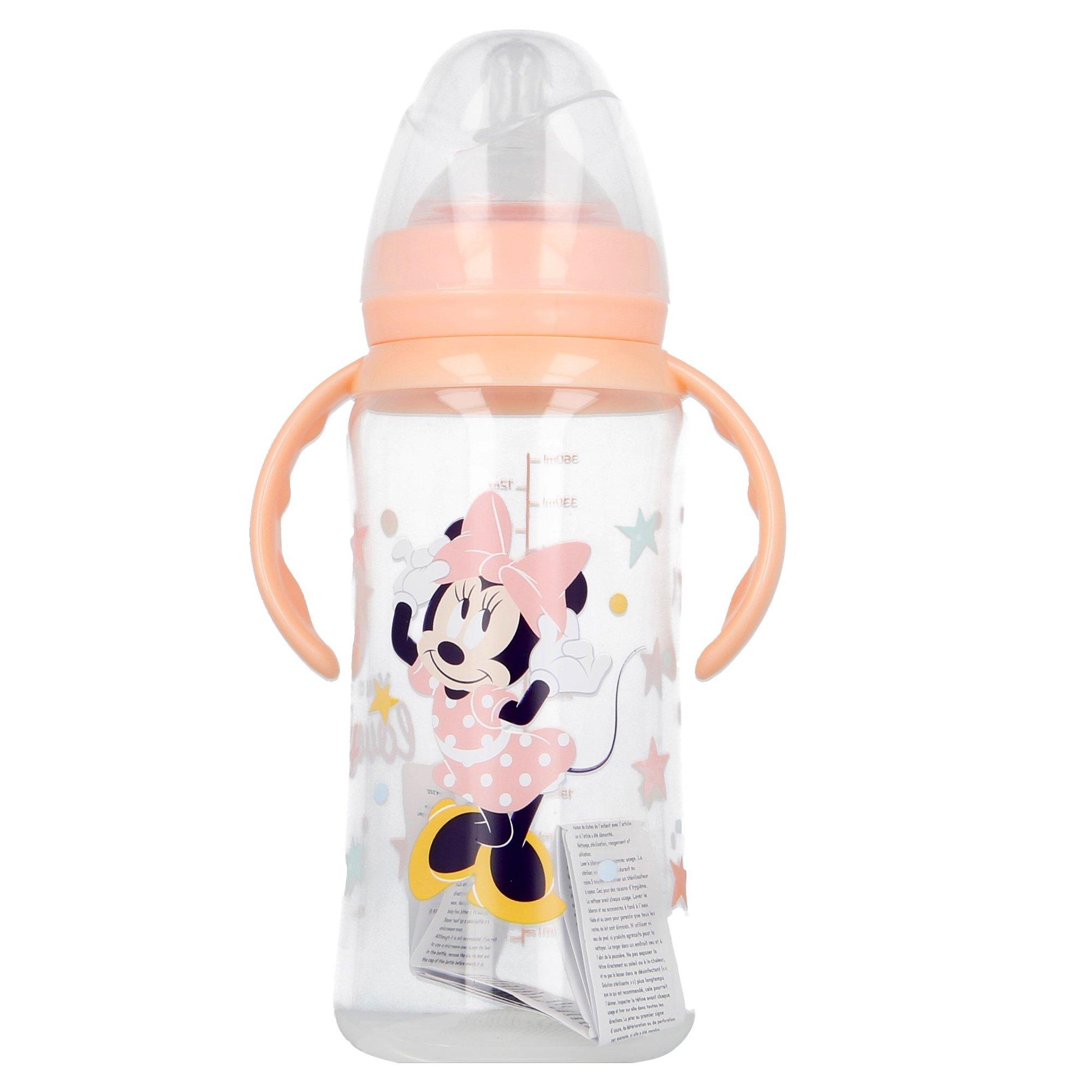 Stor Babyflasche 360 ml mit Griff - Minnie Mouse