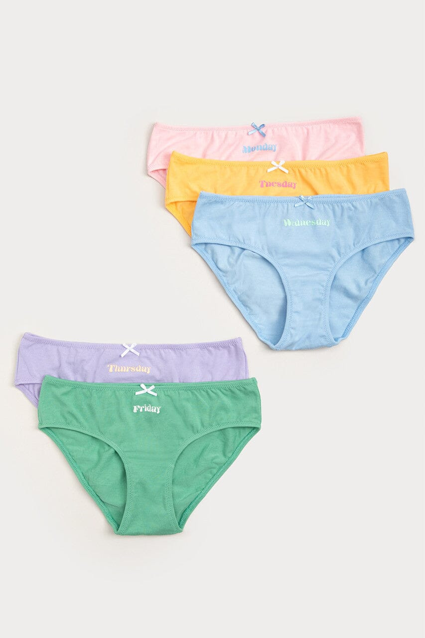 Hello Franki Weekdays Undies Pack for girls