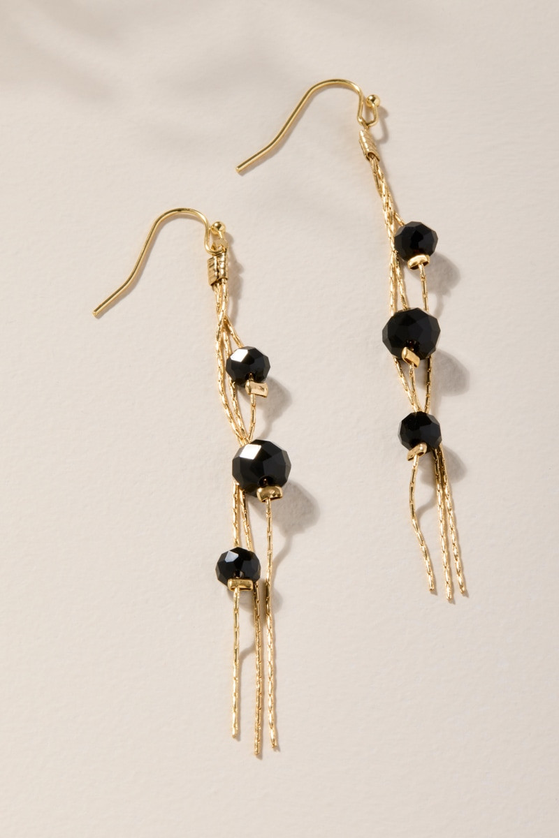 Gina Glass Bead Drop Earrings