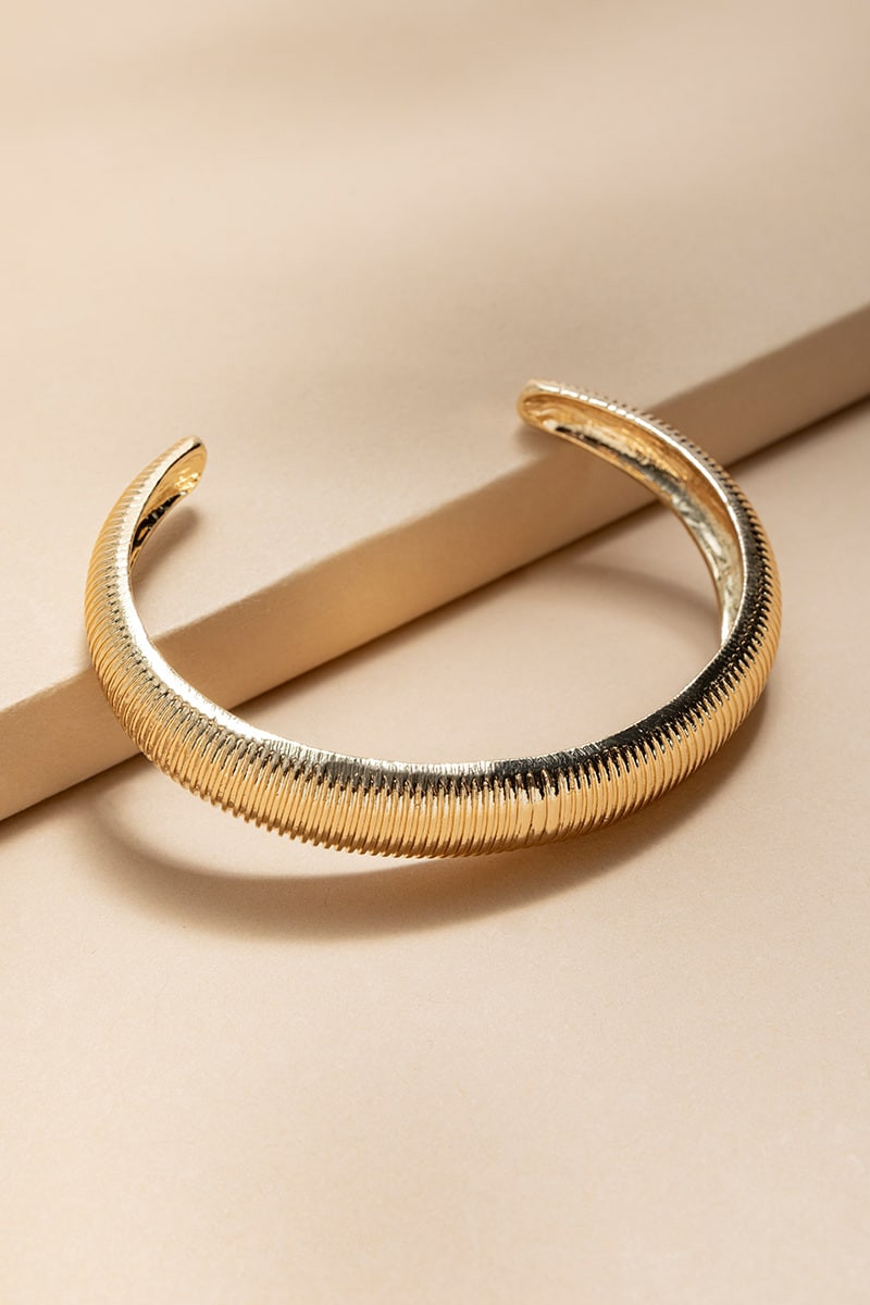 Angie Rounded Snake Cuff Bracelet