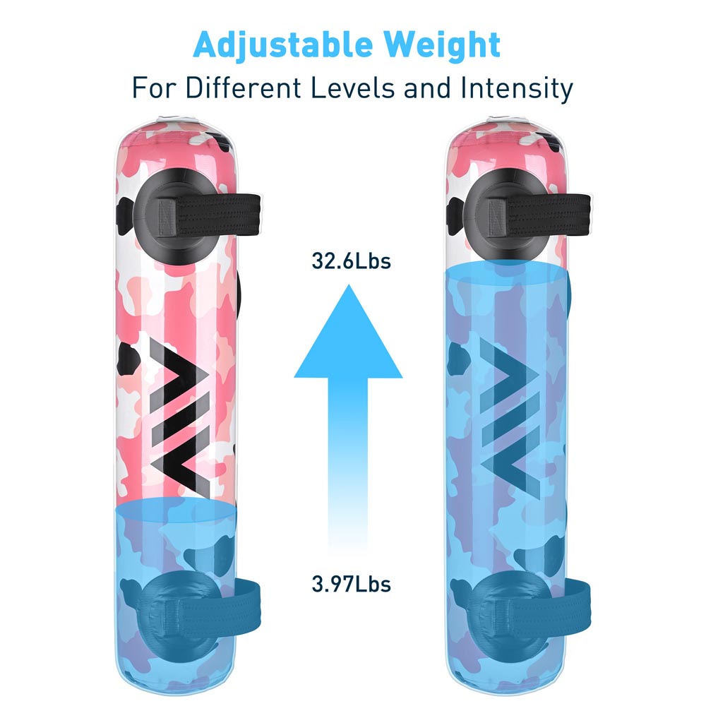 Workout Core Bag Weight Lifting Aqua Bag 33lbs Pink Camo