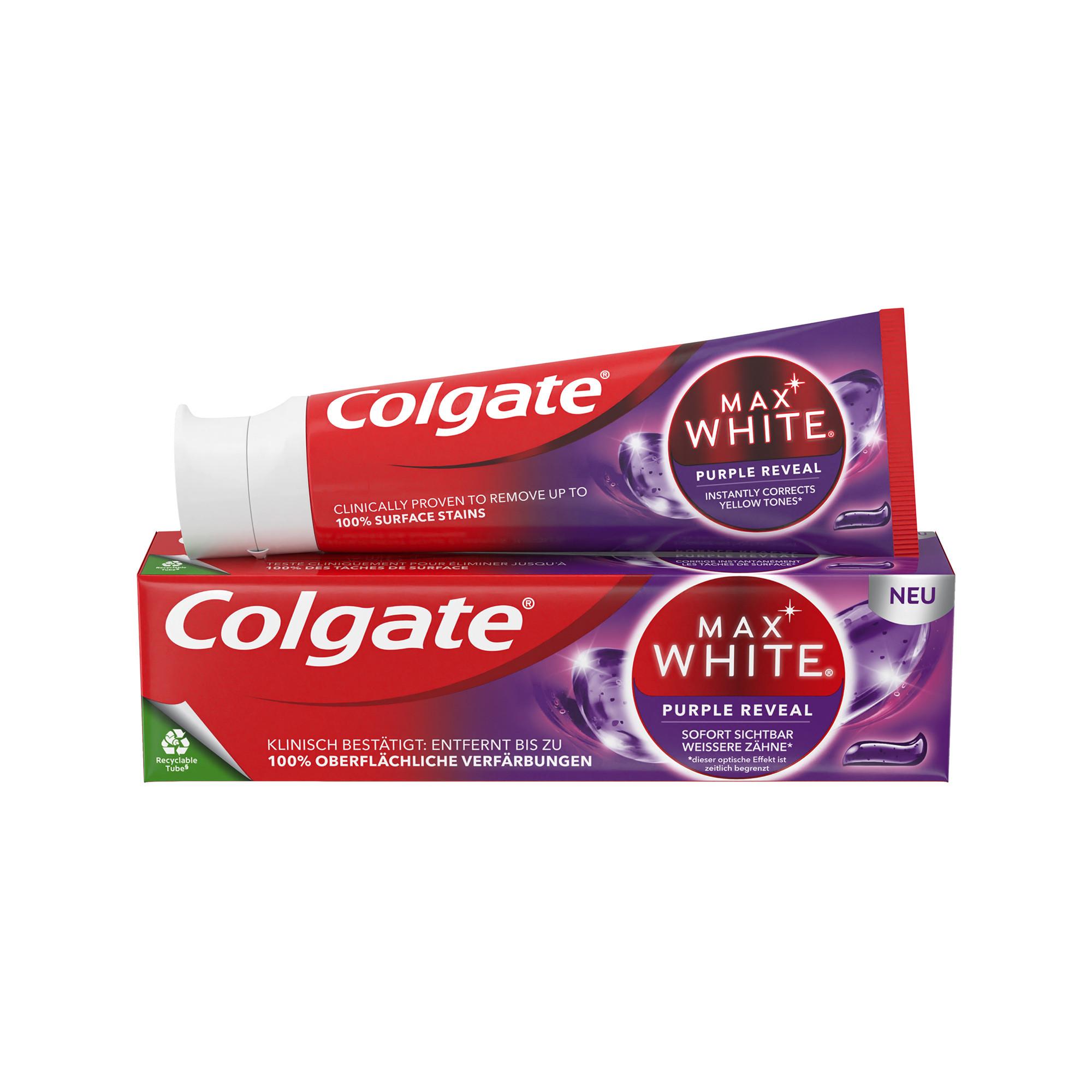 Colgate Max White Purple Reveal Zahnpasta