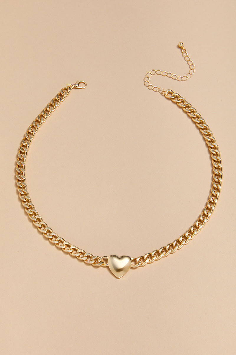 Maxine Heart Choker Necklace